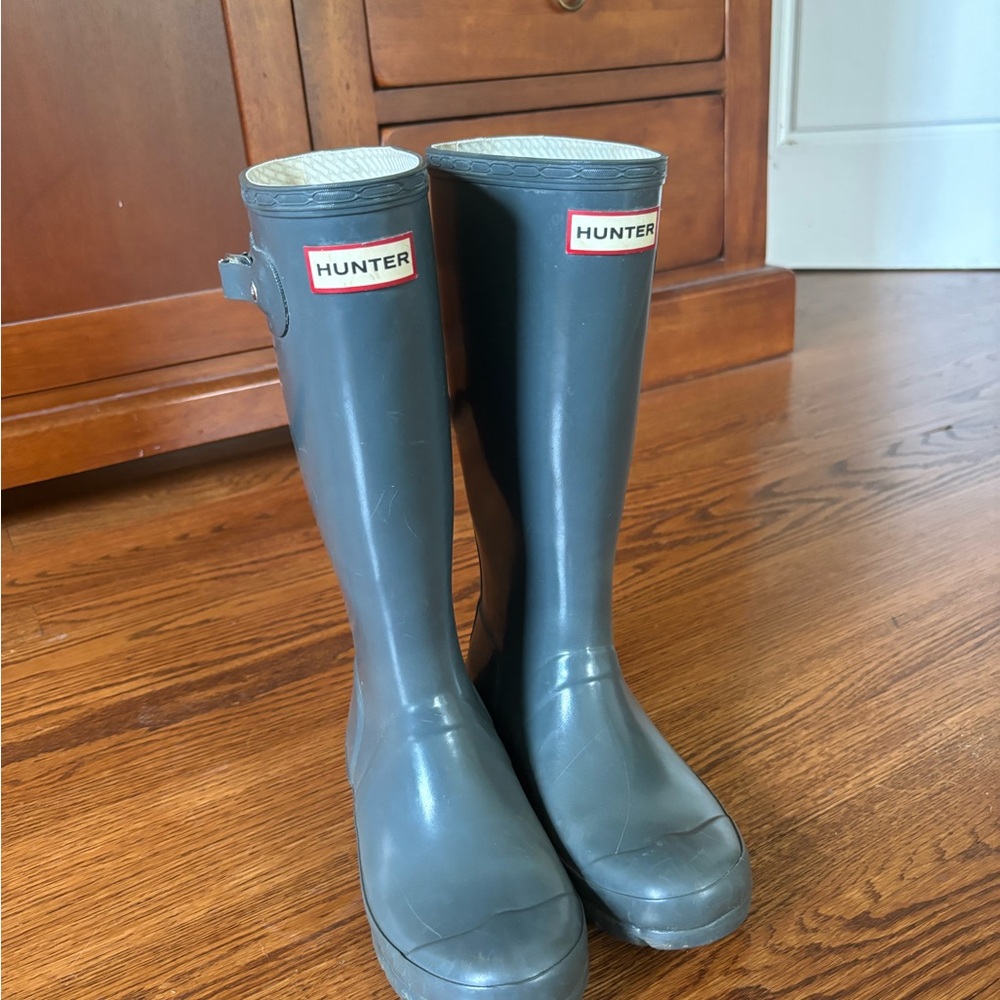Hunter Gray Rain Boots